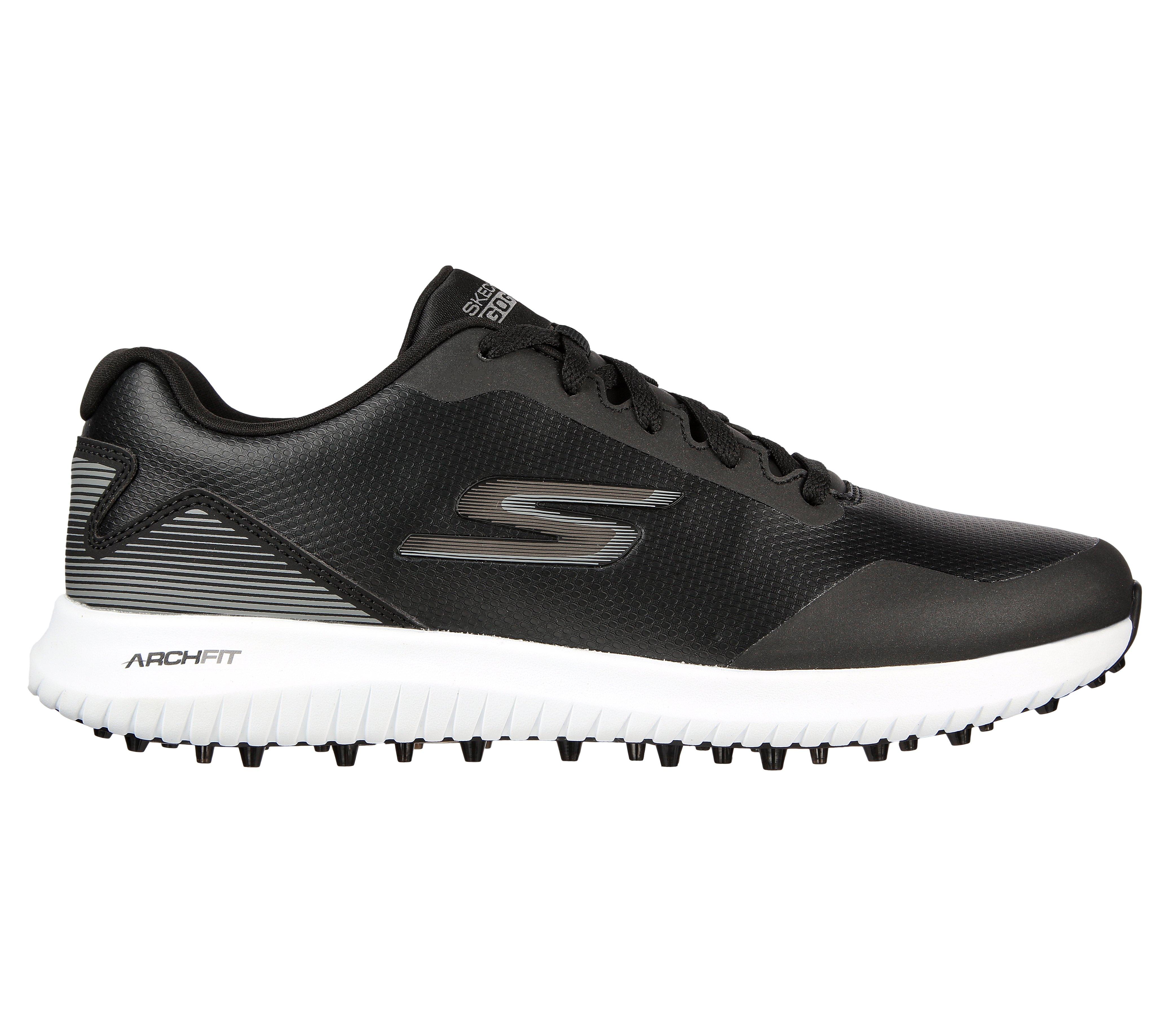 Men's Go Golf Max 2 Spikeless Golf Shoe - Black/White | SKECHERS